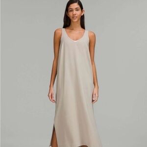 Lululemon raw linen midi Dress